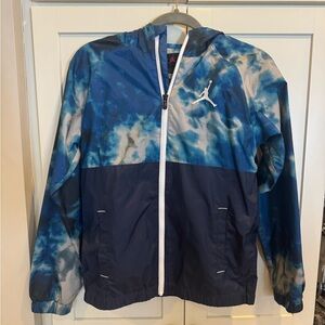 Jordan Blue and White Windbreaker